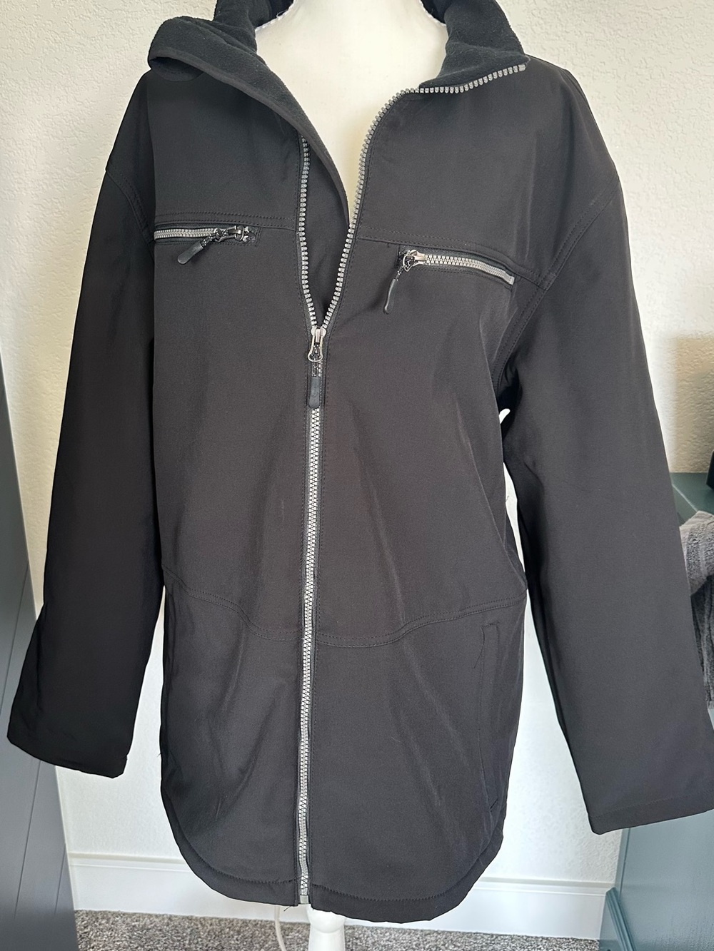 Still water Supply Co Men's Black Zip-Up Jacket